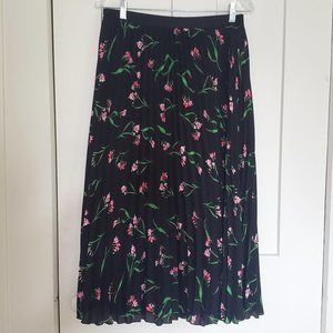 H&M Floral Pleated Midi Skirt (altered!)